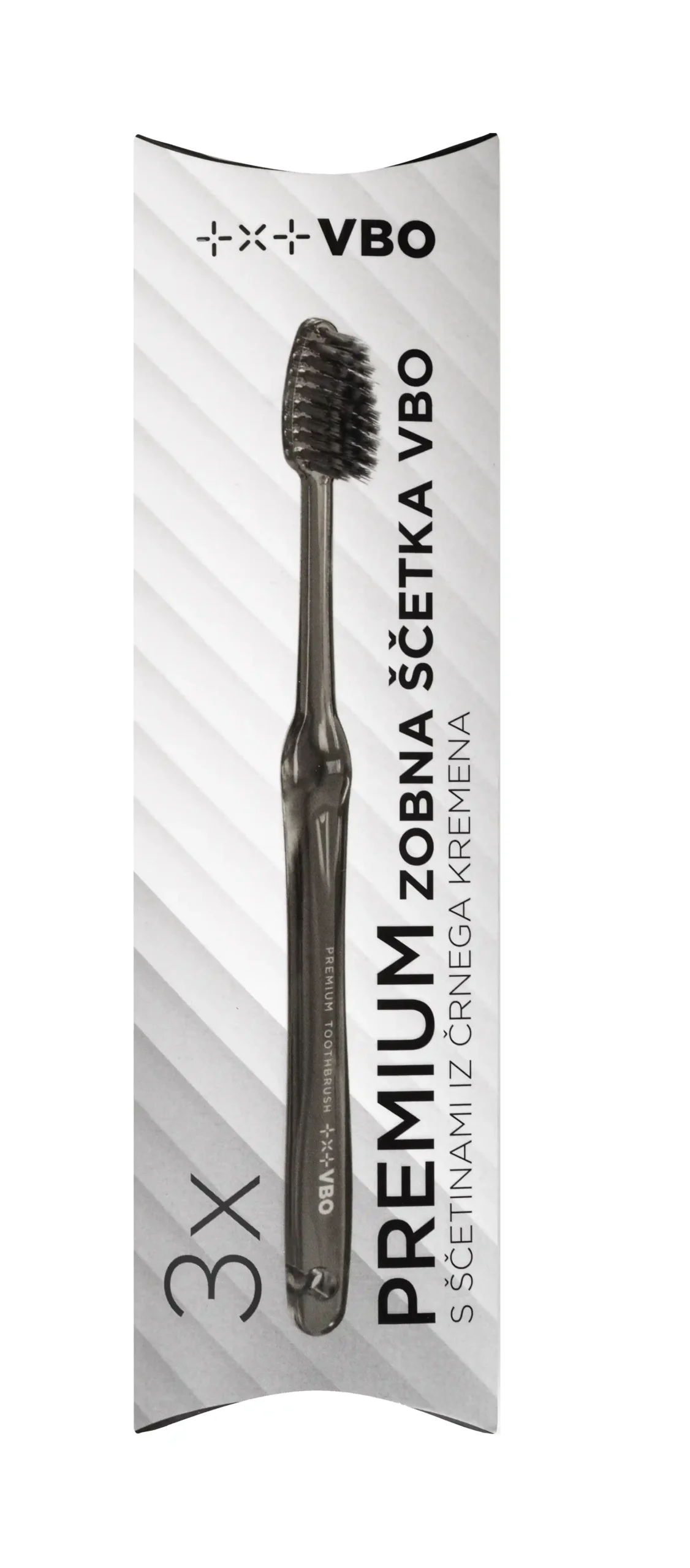 VBO Premium Toothbrush for Adults - Black, 3